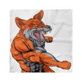 thumbnail image 1 of Fox Head Scarf, Muscular Sports Fox Mascot, Head Wrap, 3 Sizes, by Ambesonne, 1 of 2
