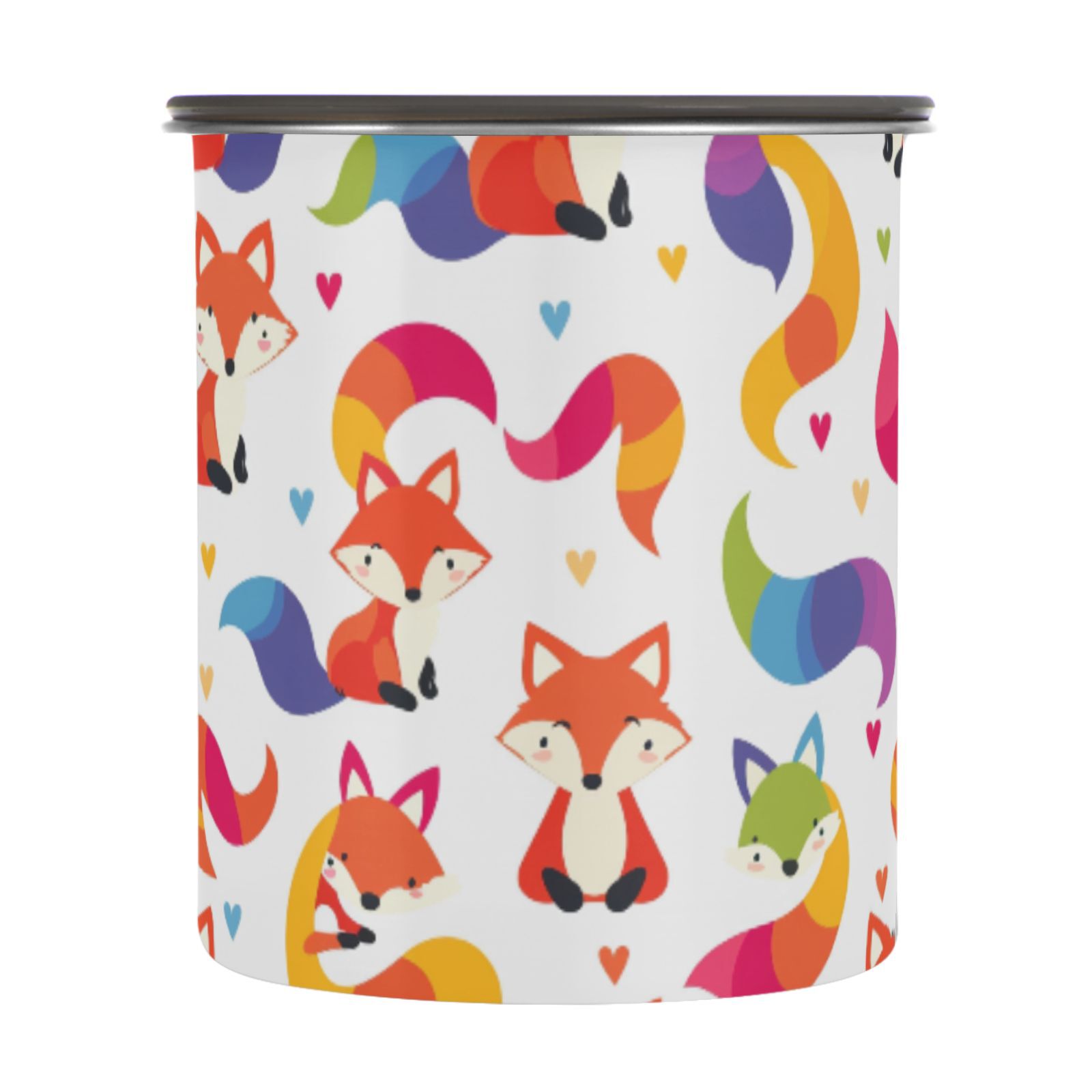 Fox Heart Airtight Coffee Bean Canister 30oz Food Storage Containers with Lids For Gournd, Tea, Sugar, Flour, Rice, Cereal, Candy Cookie Jar