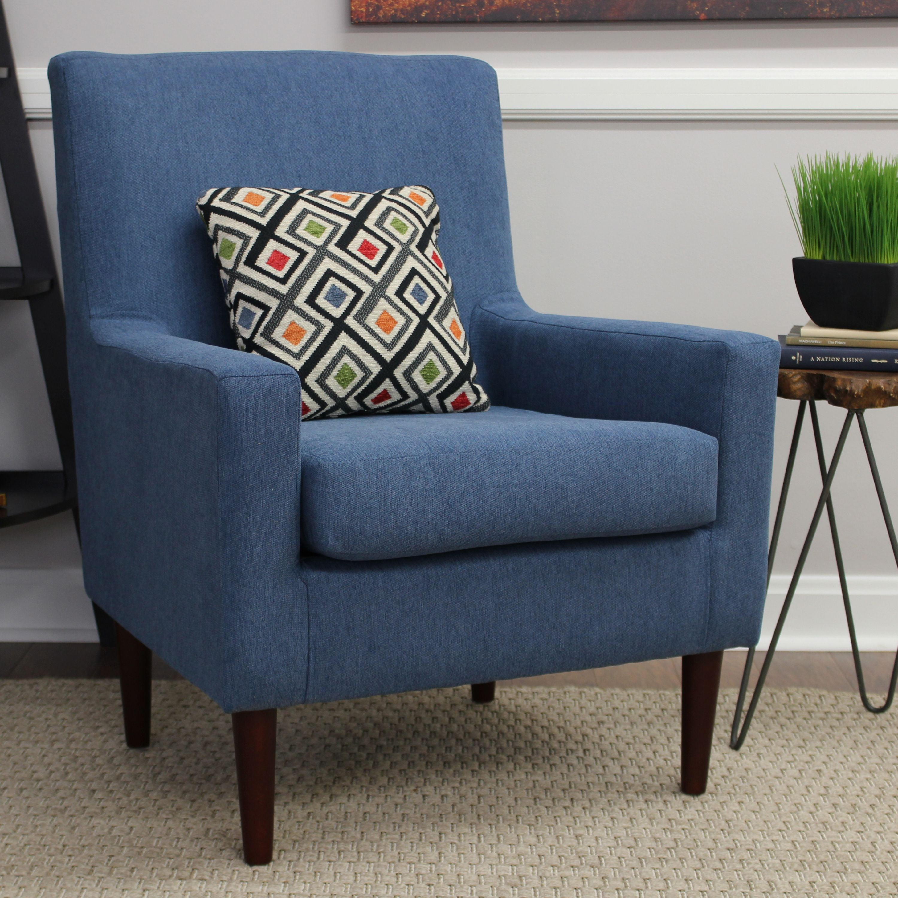 Reviews for Inspired Home Laurie Blue Linen Upholstered Rolling