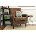 thumbnail image 1 of Fox Hill Trading Ellis Rolled Arm Lounge Chair, Brown, 1 of 2