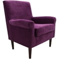 thumbnail image 1 of Fox Hill Trading Ellis Rolled Arm Lounge Chair, Purple, 1 of 6
