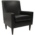 thumbnail image 1 of Fox Hill Trading Emma Arm Chair, Black Faux Leather, 1 of 6