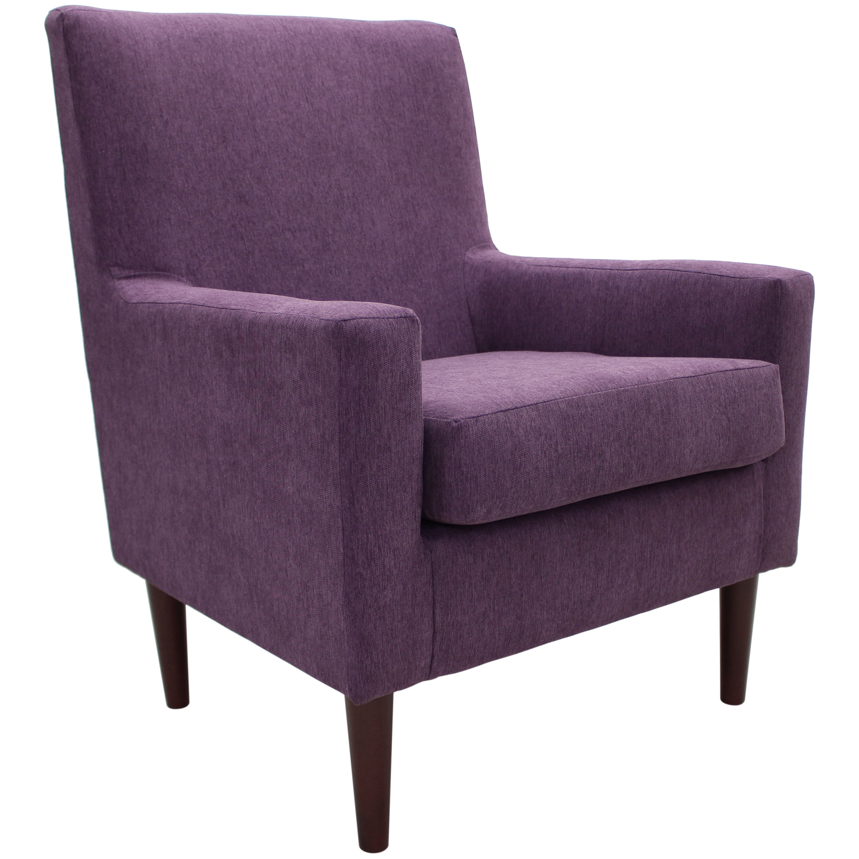 Free Shipping! Newport Emma Lounge Chair, Eggplant - Wooden Frame
