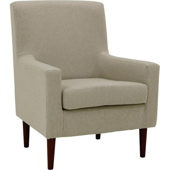 Fox Hill Trading Emma Traditional Fabric and EPS Arm Chair in Beige