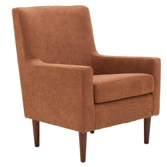 Fox Hill Trading Emma Traditional Fabric and EPS Arm Chair in Orange