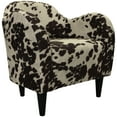 thumbnail image 1 of Fox Hill Trading Julian Mid-Century Accent Chair, Brown Cowhide, 1 of 6