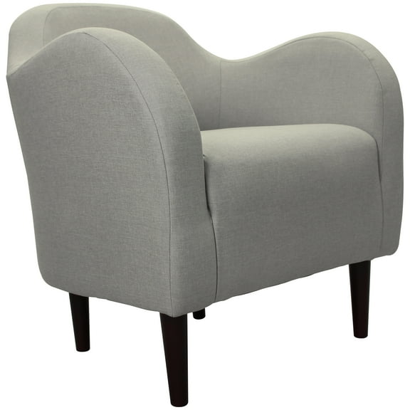 Fox Hill Trading Julian Mid-Century Accent Chair, Cream