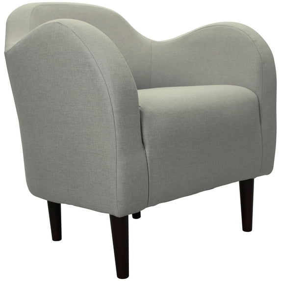 Fox Hill Trading Julian Mid-Century Accent Chair, Cream