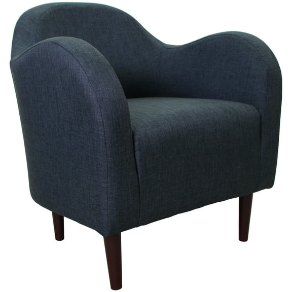 Fox Hill Trading Julian Mid-Century Accent Chair, Navy