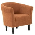 thumbnail image 1 of Fox Hill Trading Marlee Traditional Polyester Fabric Club Chair in Burnt Orange, 1 of 4