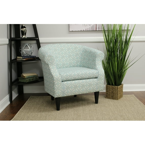Fox Hill Trading Nikole Club Chair, Light Blue