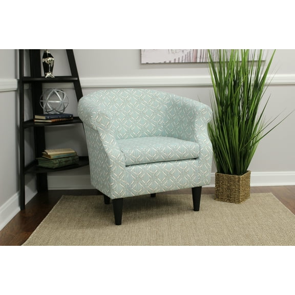 Fox Hill Trading Nikole Club Chair, Light Blue