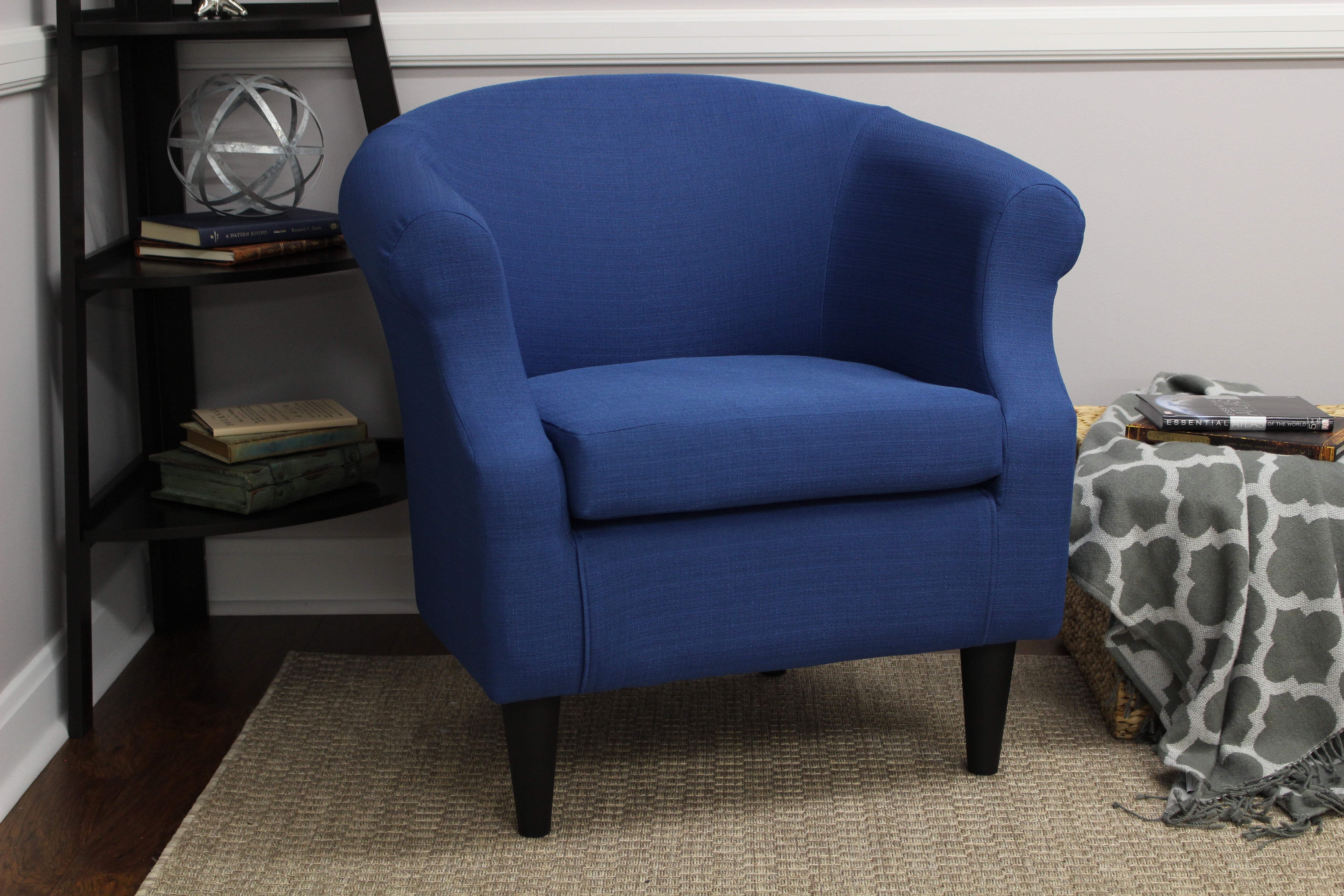 Fox Hill Trading Nikole Club Chair, Marine Blue
