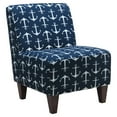 thumbnail image 1 of Fox Hill Trading Penelope Armless Slipper Chair, Anchor Print, 1 of 2