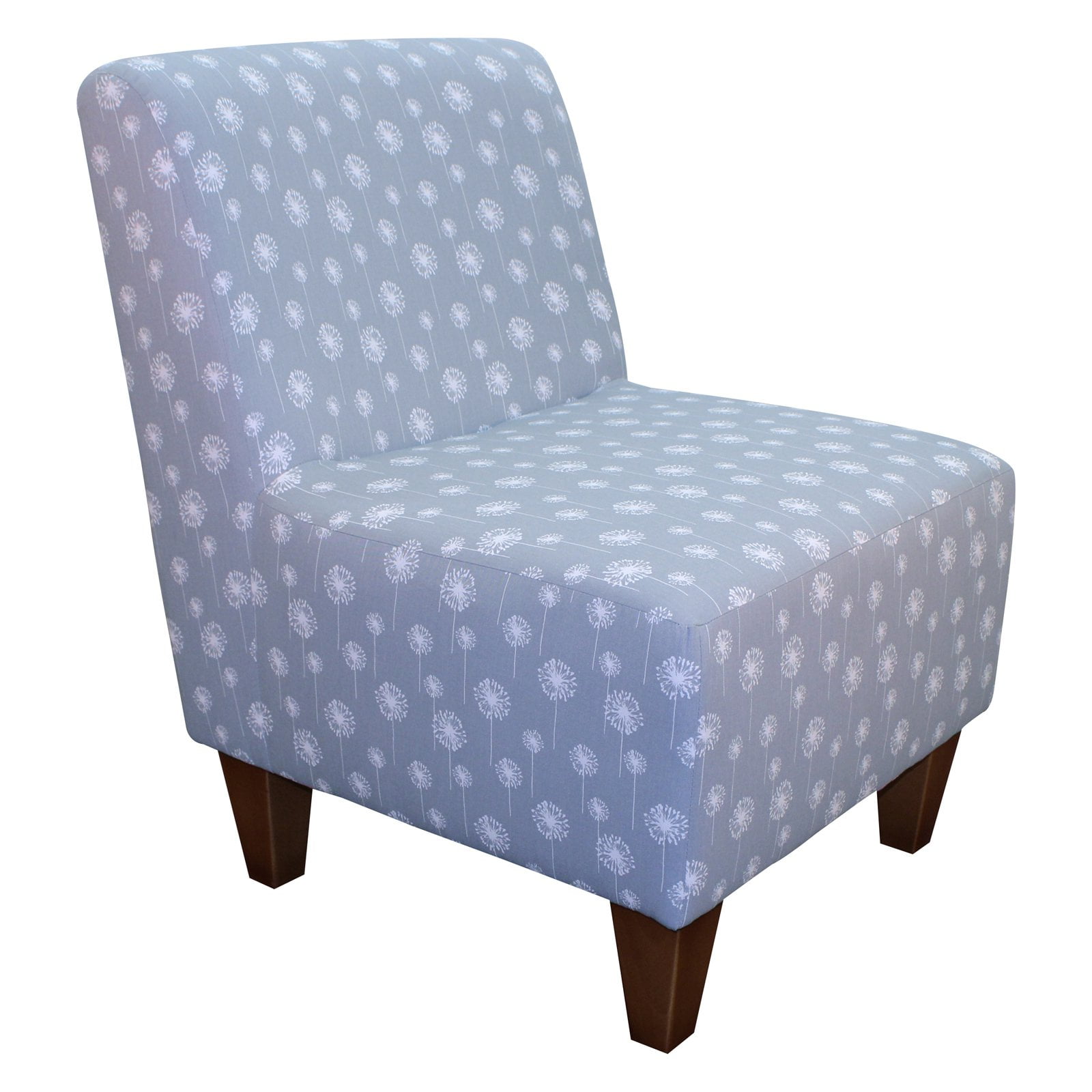 Fox Hill Trading Penelope Armless Slipper Chair, Dandelion Print