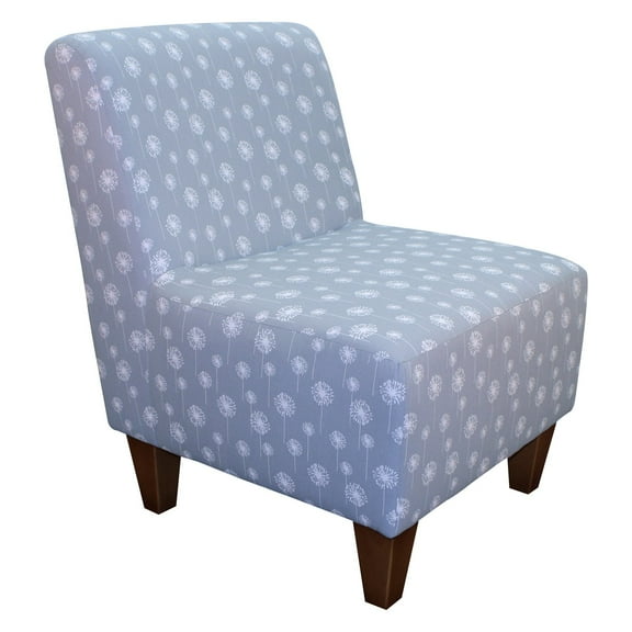 Fox Hill Trading Penelope Armless Slipper Chair, Dandelion Print