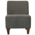 thumbnail image 1 of Fox Hill Trading Penelope Armless Slipper Chair, Graphite, 1 of 2
