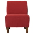 thumbnail image 1 of Fox Hill Trading Penelope Armless Slipper Chair, Marsala Red, 1 of 2