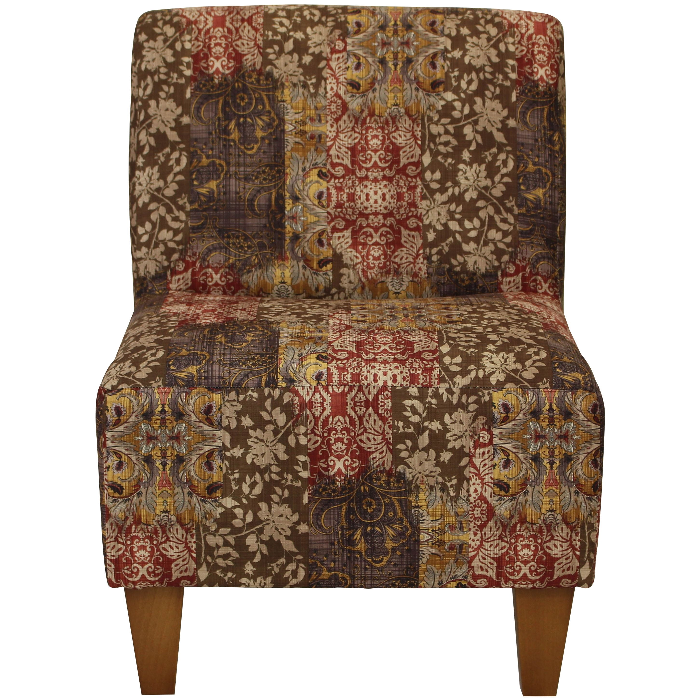 Fox Hill Trading Penelope Armless Slipper Chair, Toffee