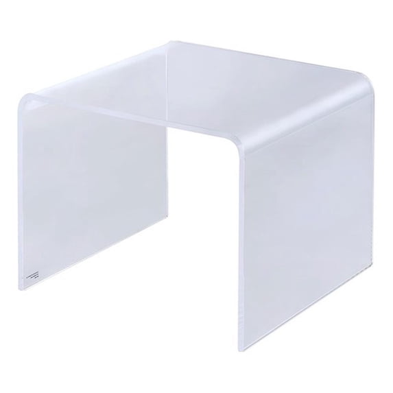 Fox Hill Trading Pure Decor Lucite Acrylic Cocktail Tables in Clear (Set of 2)