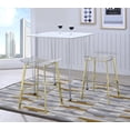 thumbnail image 1 of Fox Hill Trading Pure Decor Metal Barstools Saddle Seat Clear (Set of 2), 1 of 3