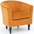 thumbnail image 1 of Fox Hill Trading Windsor 17.5" Polyester Fabric Club Chair in Orange, 1 of 4