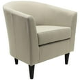 thumbnail image 1 of Fox Hill Trading Windsor 17.5" Traditional Fabric Club Chair in Beige, 1 of 6