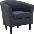 thumbnail image 1 of Fox Hill Trading Windsor 17.5" Traditional Fabric Club Chair in Gray, 1 of 4