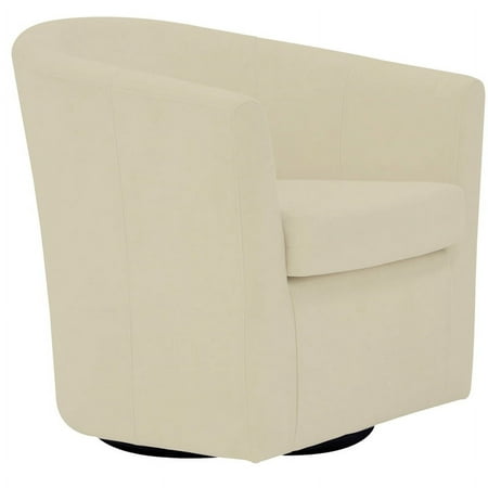 Fox Hill Trading Windsor Swivel Chair, Cream