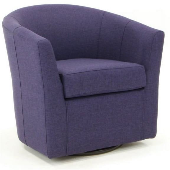 Fox Hill Trading Windsor Swivel Chair, Purple