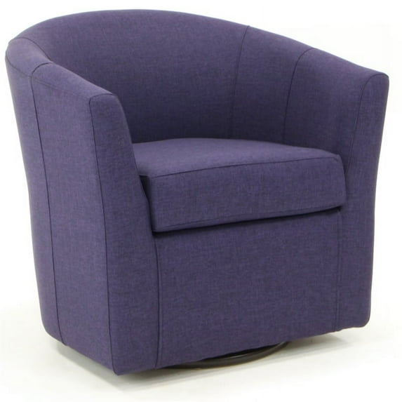 Fox Hill Trading Windsor Swivel Chair, Purple