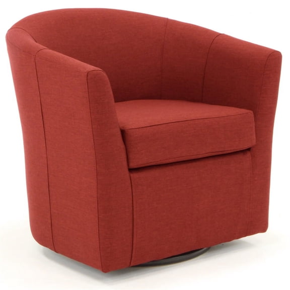 Fox Hill Trading Windsor Swivel Chair, Red