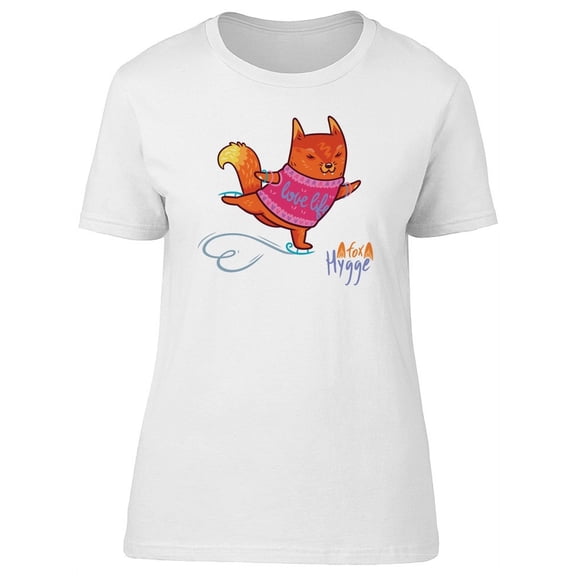 Fox Hygge Red Fox T-Shirt Women -Image by Shutterstock, Female Medium