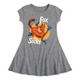 thumbnail image 1 of Fox In Socks Jumping  - Girls Fit And Flare Cap Sleeve Dress, 1 of 1