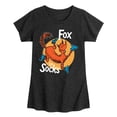 thumbnail image 1 of Fox In Socks Jumping  - Girls Fitted Short Sleeve Tee, 1 of 6