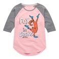 thumbnail image 1 of Fox In Sox Book Cover  - Girls Shirt Tail Raglan, 1 of 6