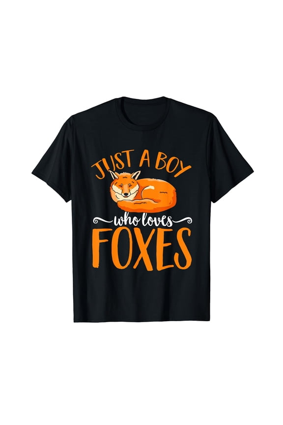 Fox Just A Boy Who Loves Foxes T-Shirt