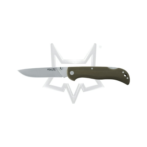 Fox Knives 500 Lockback 500G 440C Stainless Steel & OD Green G10 Pocket Knife