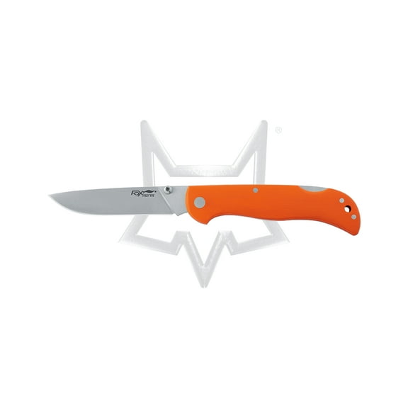Fox Knives 500 Lockback 500O 440C Stainless Steel & Orange G10 Pocket Knife