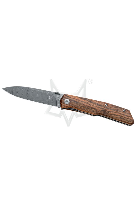 Knives 525 Liner Lock FX-525 DB Pocket Knife Stainless Damasteel & Bocote Wood