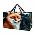 thumbnail image 1 of Fox Large Capacity Reusable Foldable Oxford Cloth Laundry Basket Beach Bag Shopping Basket Grocery Bags, 1 of 7