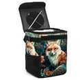 thumbnail image 1 of Fox Leak-Proof Foldable Car Garbage Can with Lid and Hanging Storage Bag, 1 of 1