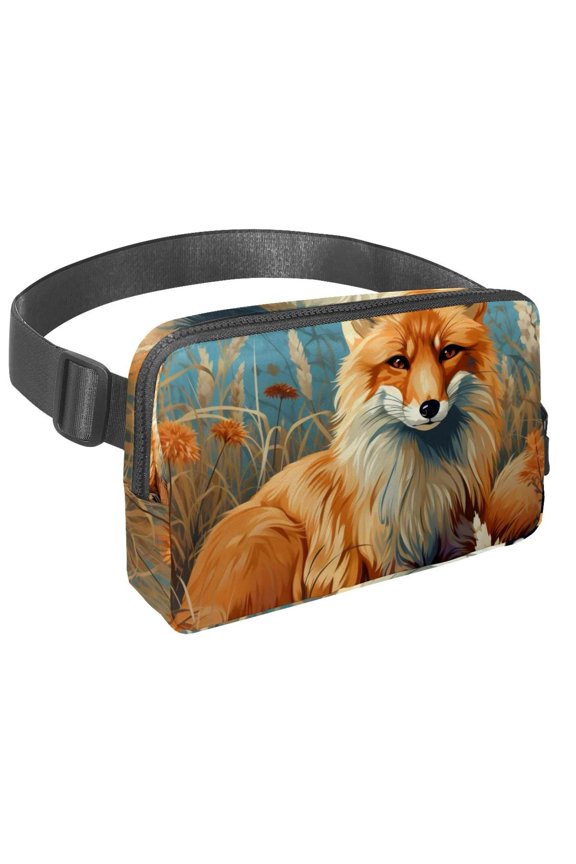 Fox Lightweight Adjustable Waist Bag Fanny Pack with Extension Strap - Unisex