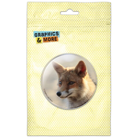 Fox Looking Pinback Button Pin Badge