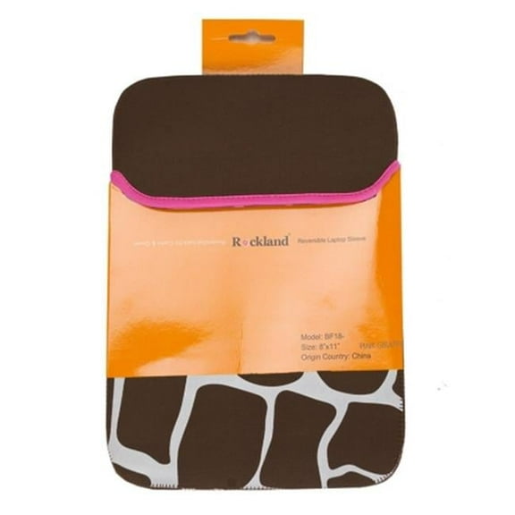 Fox Luggage Ipad Sleeve Lap Top Sleeve 8 in. x 11 in. - Pinkgiraffe - Neoprene