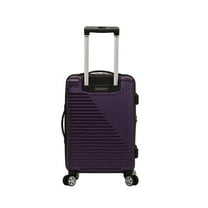 Rockland STAR TRAIL 2 PC ABS LUGGAGE SET-Color:Purple