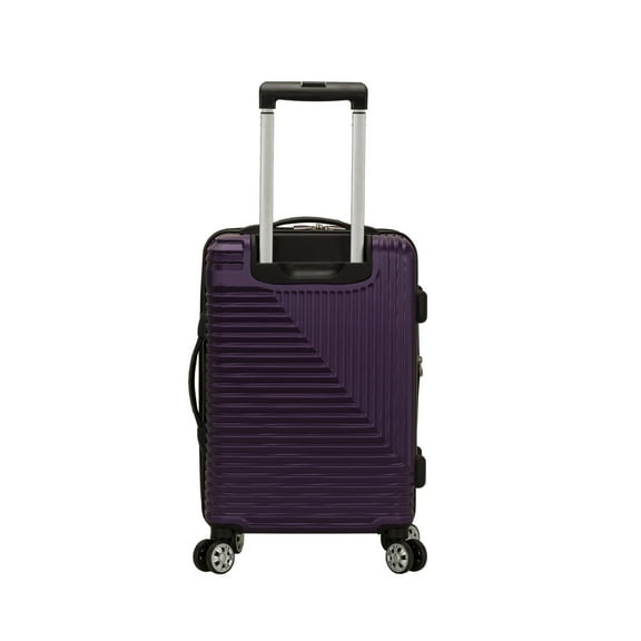 Rockland STAR TRAIL 2 PC ABS LUGGAGE SET-Color:Purple