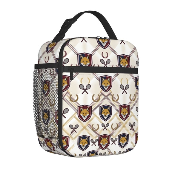 Fox Lunch Box, Compact Matte Tone Fox Insulated Tote, Reusable Advanced Tech Thermal Carrier with Grab, Practical Daily Food Pack for Adults