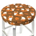 thumbnail image 1 of Fox Maple Round Bar Stool Seat Covers, Elastic Round Chair Cover Stool Seat Slipcover Bar Stool Cushions Round Pad for 12-14 inch, 1 of 5
