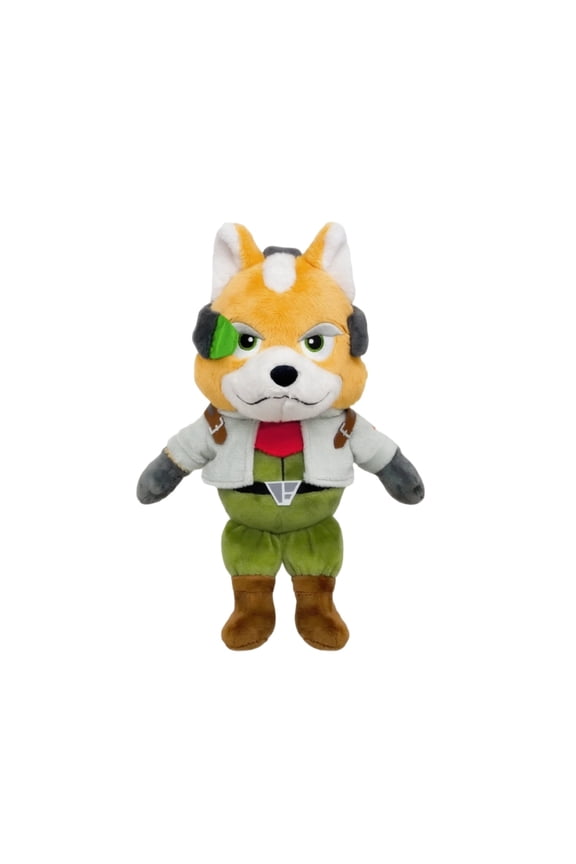 Fox McCloud Space Star Pilot Plush Toy 10", Adorable Star Soft Fox Stuffed Character for Gaming Collection & Gifts,1PC-Fox